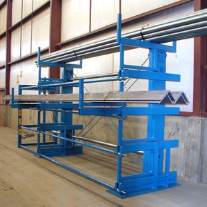 SpaceSaver Roll-Out Cantilever Rack | Metal Racking Systems