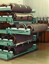 Precision Printing Custom Rack for printing cylinders