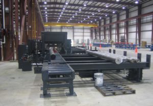 Custom Saw System Conveyor for steel bars and billets