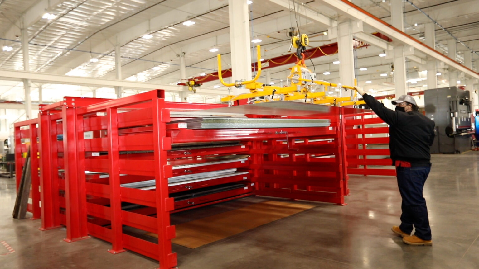 RollOut Sheet Metal Racks Roll Out Racks for Flat Metal Storage