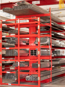 6T SpaceSaver Roll-Out Cantilever Rack